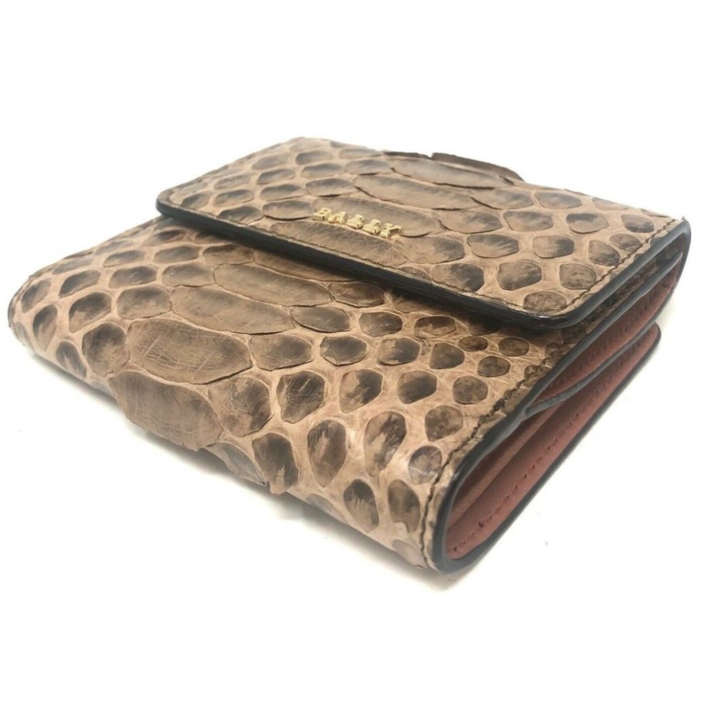 Bally Women's Python Snake Skin Bifold Wallet - Picture 3 of 8